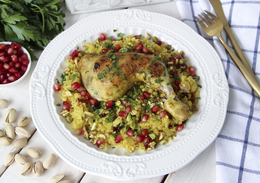 Цыпленок с рисом по-персидски