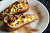 Груша, запеченная с сыром Дор Блю, медом и грецким орехом